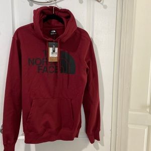 TNF POMEGRANATE LOGO HOODIE MENS SIZE MEDIUM